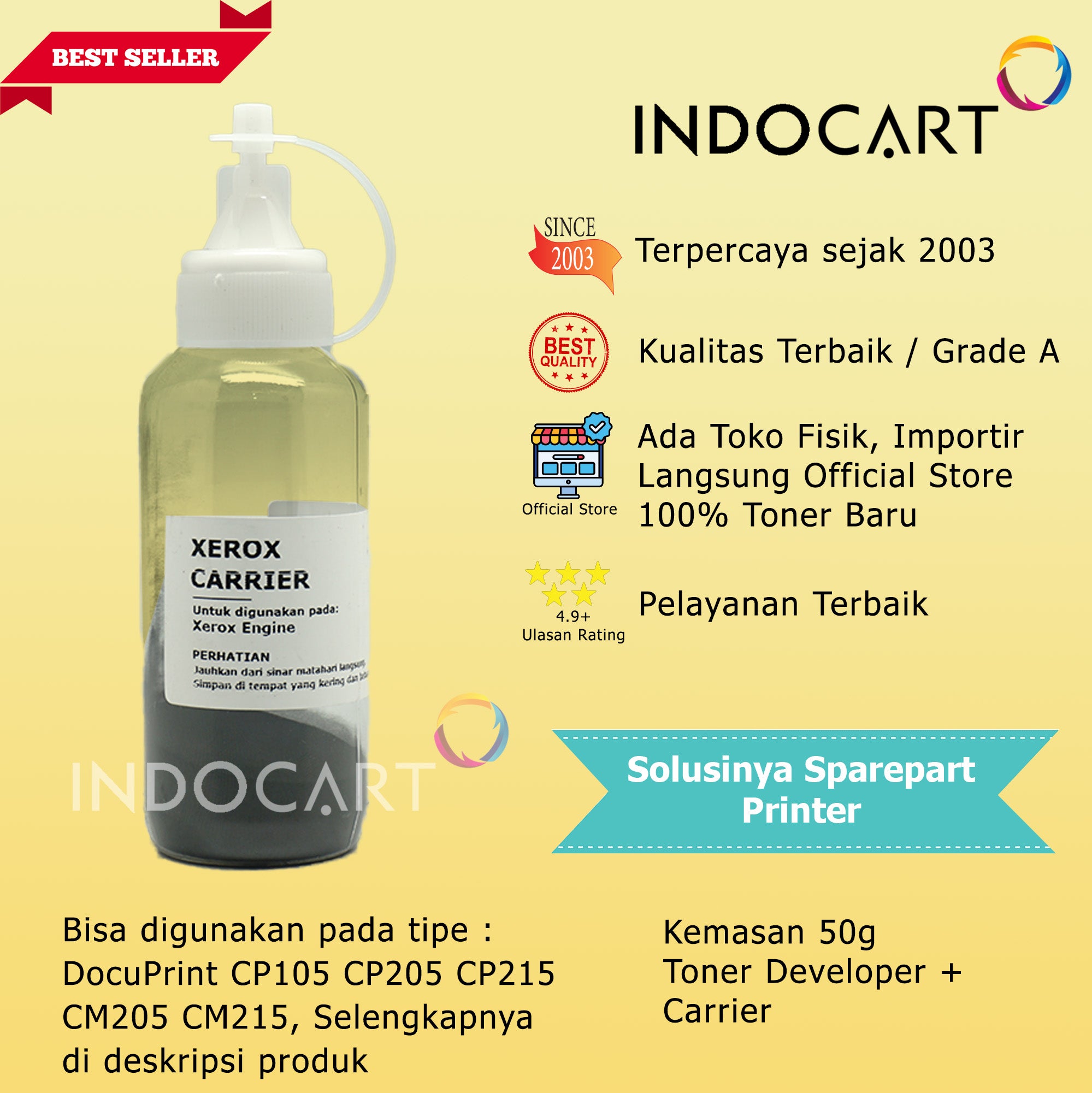 Serbuk Toner Developer Carrier-Xerox Universal-50gr