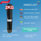 Plastik hitam-lebar 45cm-pembungkus toner cartridge-2kg-30m