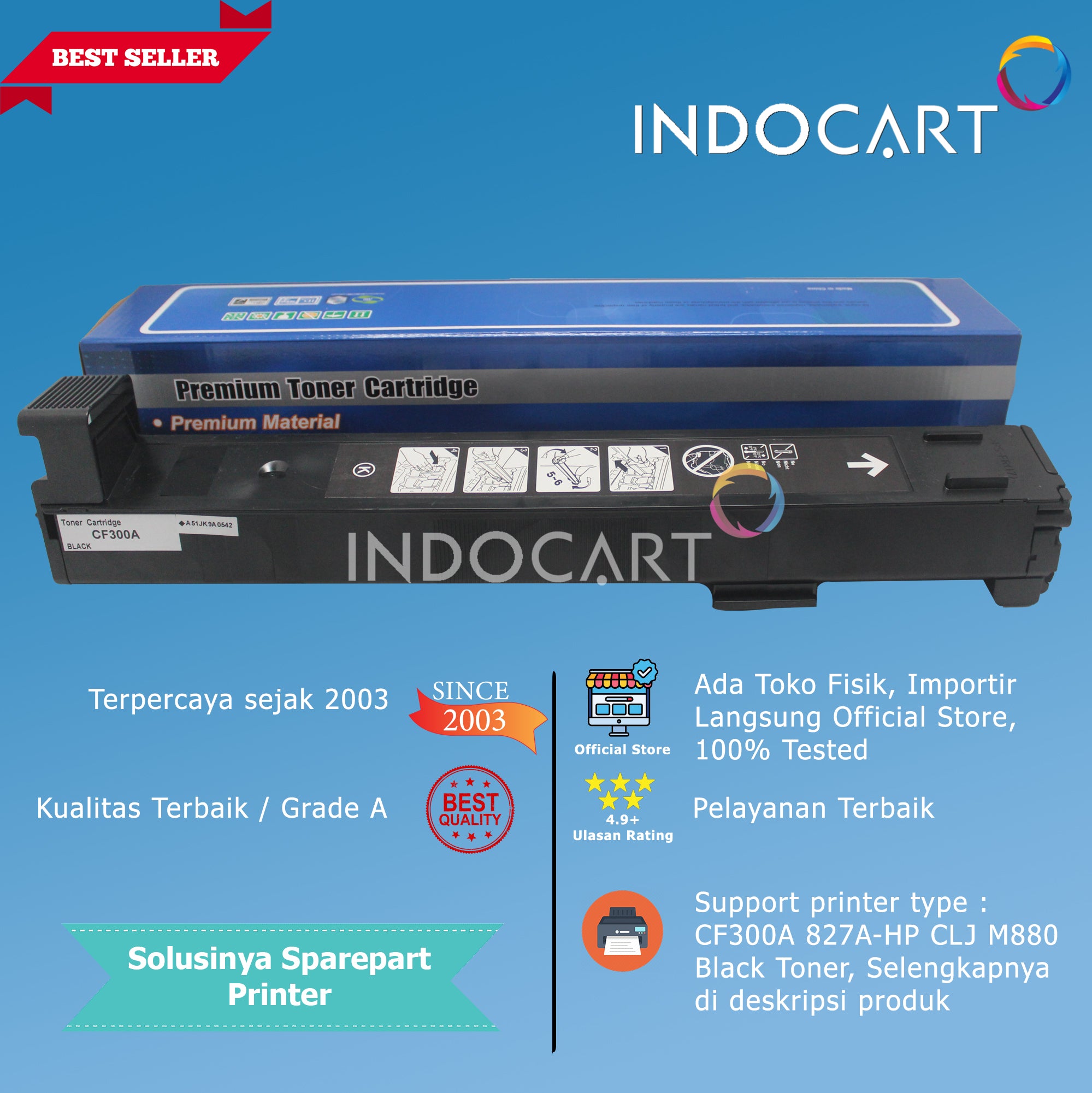 Toner Cartridge Compatible CF300A CF301A CF302A CF303A 827A-HP M880