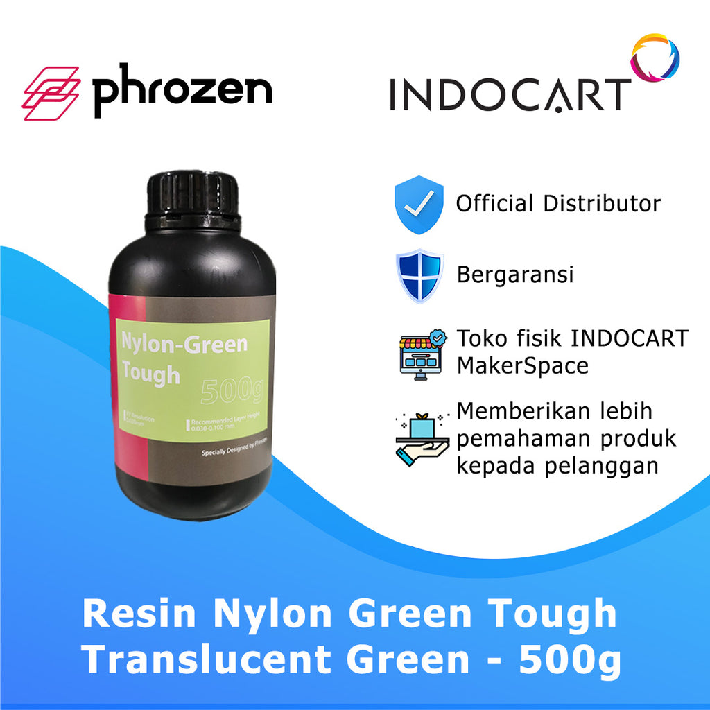 3D Printer Resin Phrozen Nylon Tough Resin Green 500gr