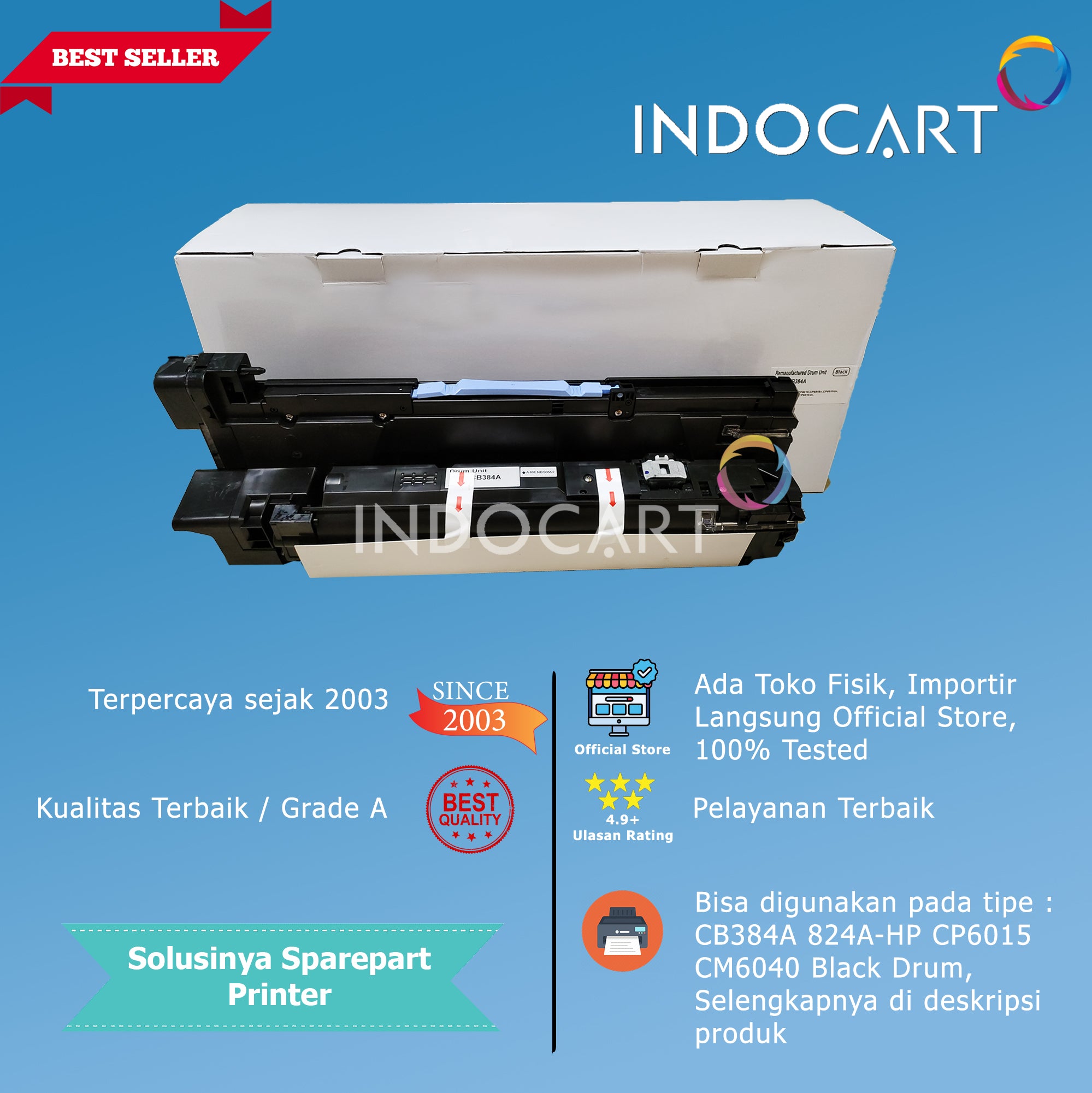 Toner Imaging Drum Compatible CB384A CB385A CB386A CB387A 824A-HP CLJ CP6015 CM6040