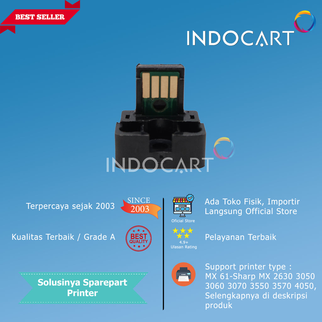 CHIP MX-61 BA CA MA YA-Sharp MX 2630 3050 3060 3070 3550 3570 4050