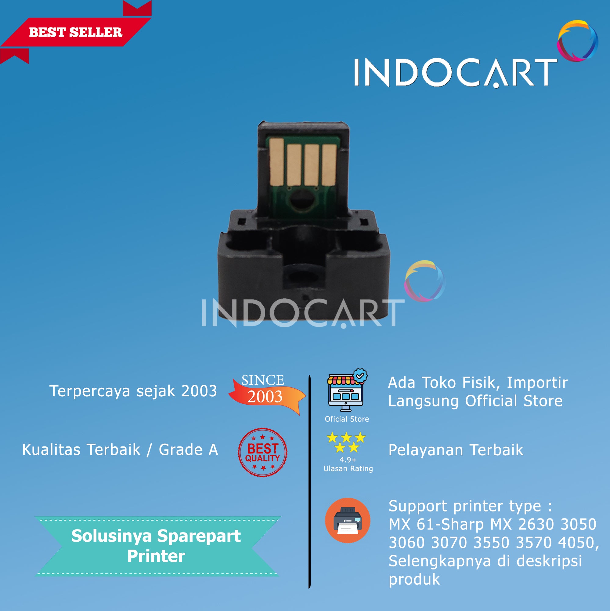 CHIP MX-61 BA CA MA YA-Sharp MX 2630 3050 3060 3070 3550 3570 4050