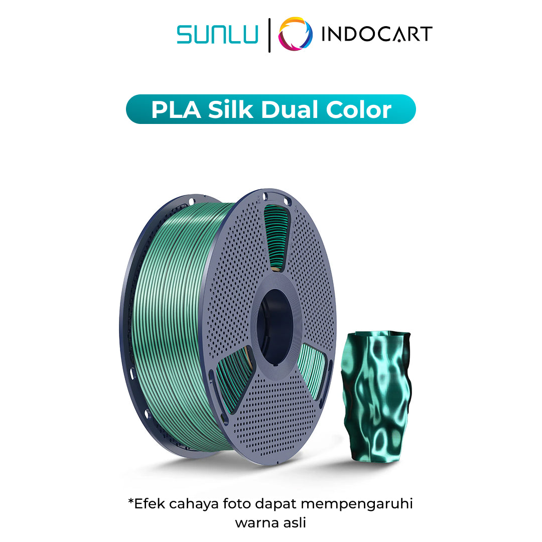 3D Printer Filament SUNLU Silk PLA Plus Dual Color with Smooth Surface and 2 Vibrant Colors 1.75mm 1Kg