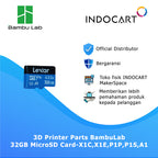 3D Printer Parts BambuLab 32GB MicroSD Card BambuLab X1C,X1E,P1P,P1S,A1