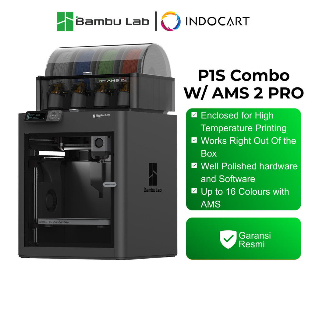 3D Printer BambuLab P1S Combo Upgrade Multi Color Printing with AMS 2 Pro