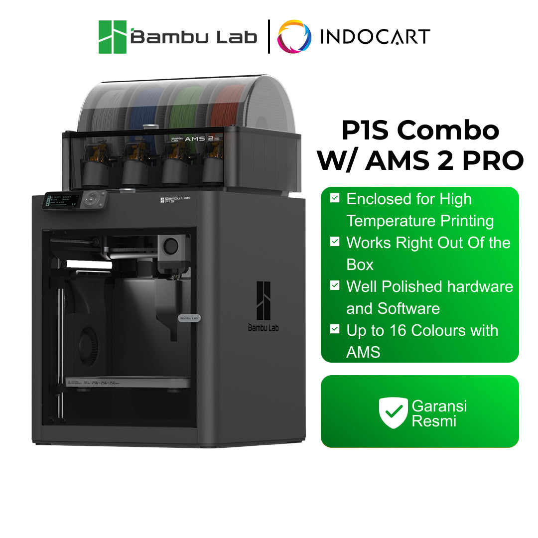 3D Printer BambuLab P1S Combo Upgrade Multi Color Printing with AMS 2 Pro