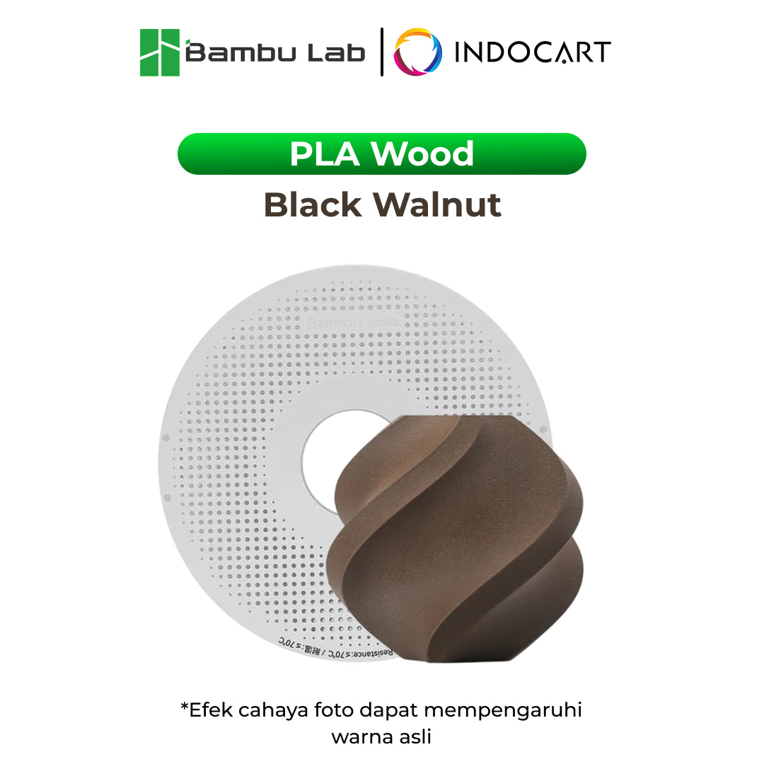 3D Printer Filament BambuLab PLA Wood Realistic Wood Like and Smooth Slightly Texture 1.75mm 1Kg