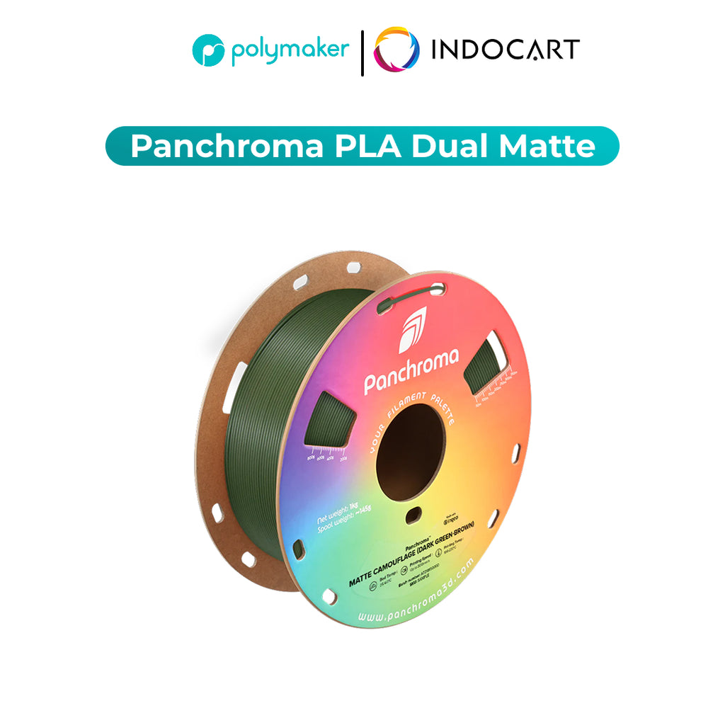 3D Printer Filament PolyMaker Panchroma/PolyTerra Dual Color PLA Matte 1.75mm 1Kg
