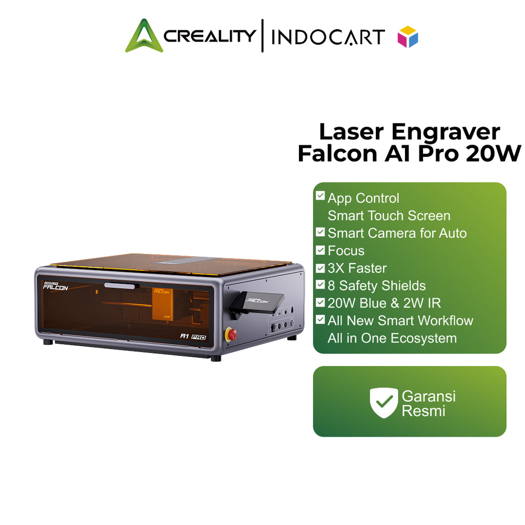 Creality Falcon A1 Pro High Speed Laser Engraver Cutter With Blue Diode Laser 20Watt