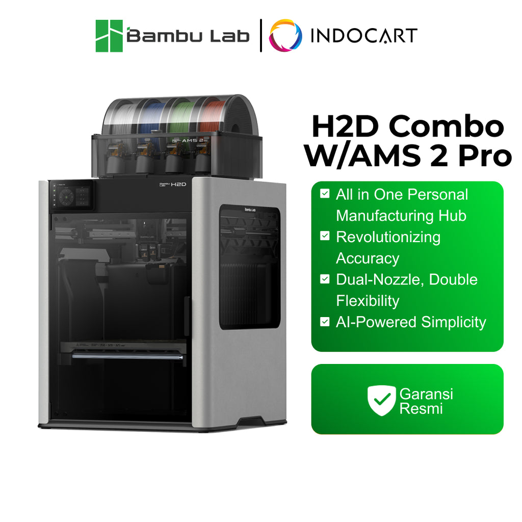 3D Printer BambuLab H2D Large Enclosured 3D Printer with Dual Nozzle Multi Material Filament