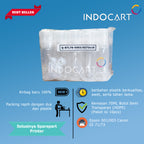 Botol Bulat 70ml Semi Transparant HDPE Plus Tutup Universal-Epson 001 003 Canon GI 71 73-10 Pcs