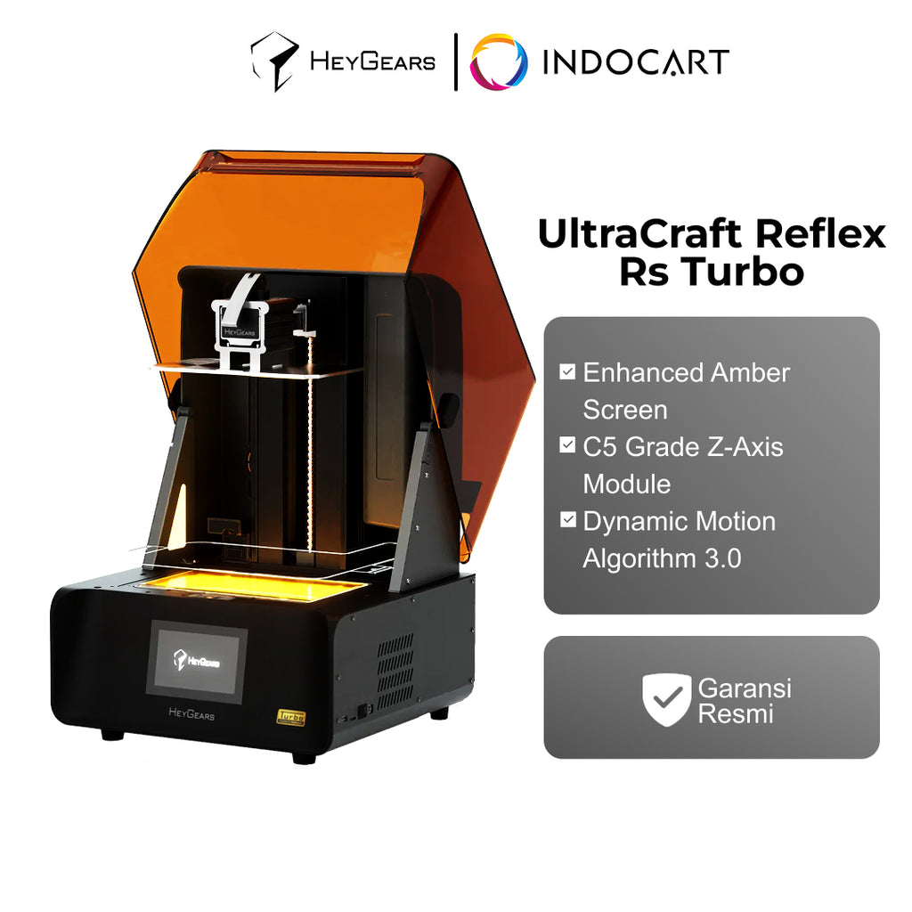 3D Printer HeyGears UltraCraft Reflex RS Turbo 10.3-inch 8K Amber Screen Expertly Sharp Details 3D Printing