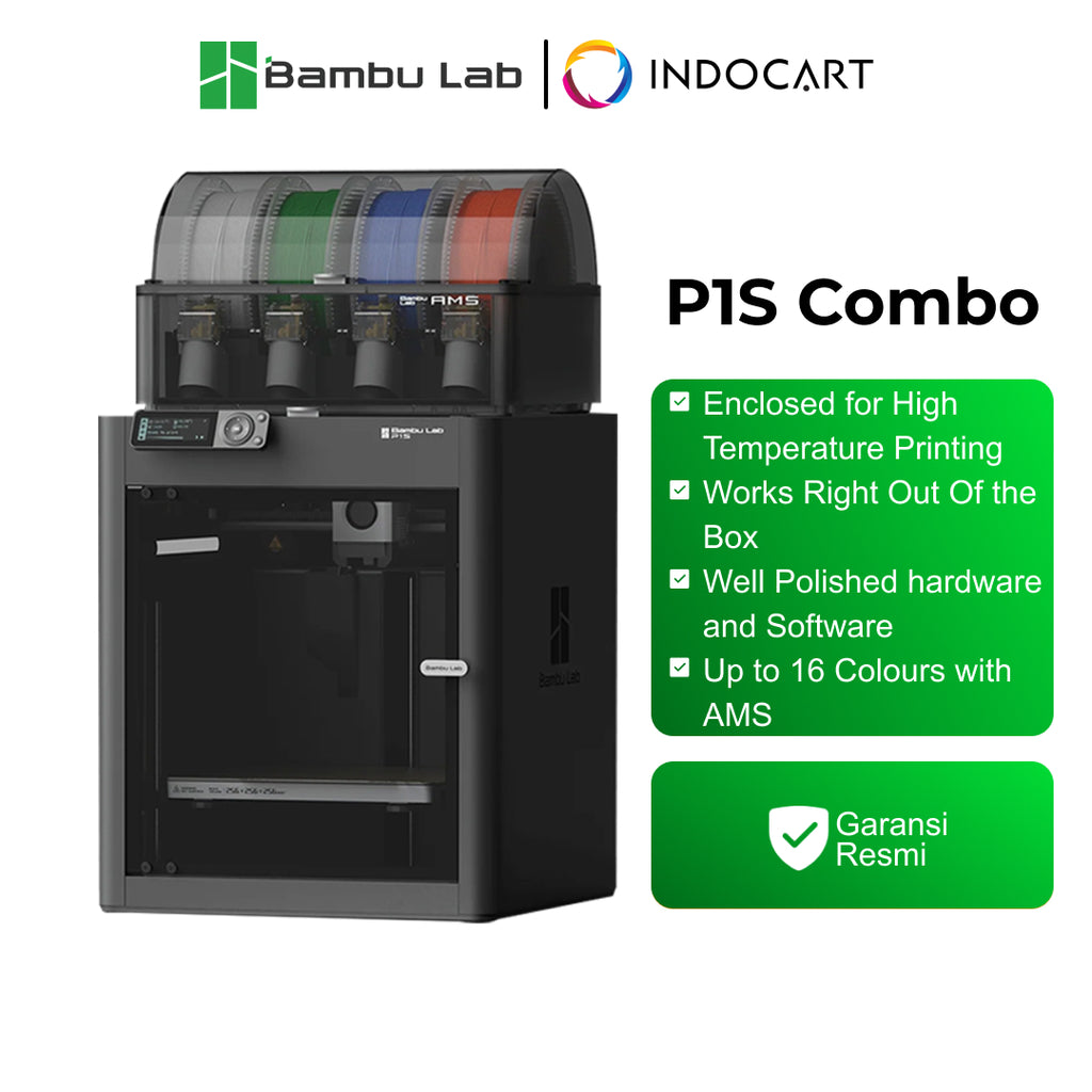 3D Printer BambuLab P1S COMBO With AMS Automatic Material System Color Print