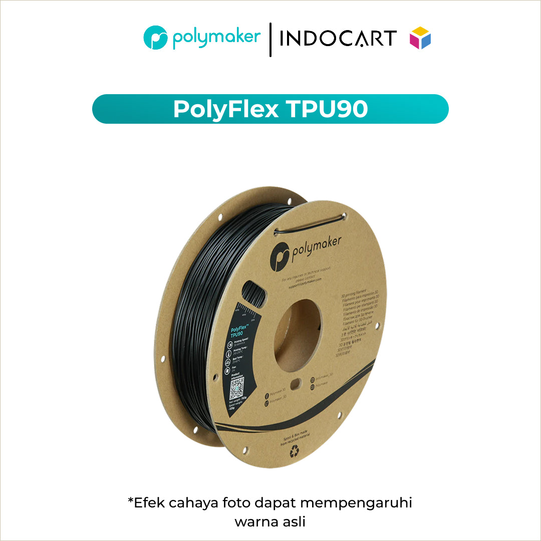 3D Printer Filament PolyMaker PolyFlex TPU90 Elastic Filament 1.75mm 750gr