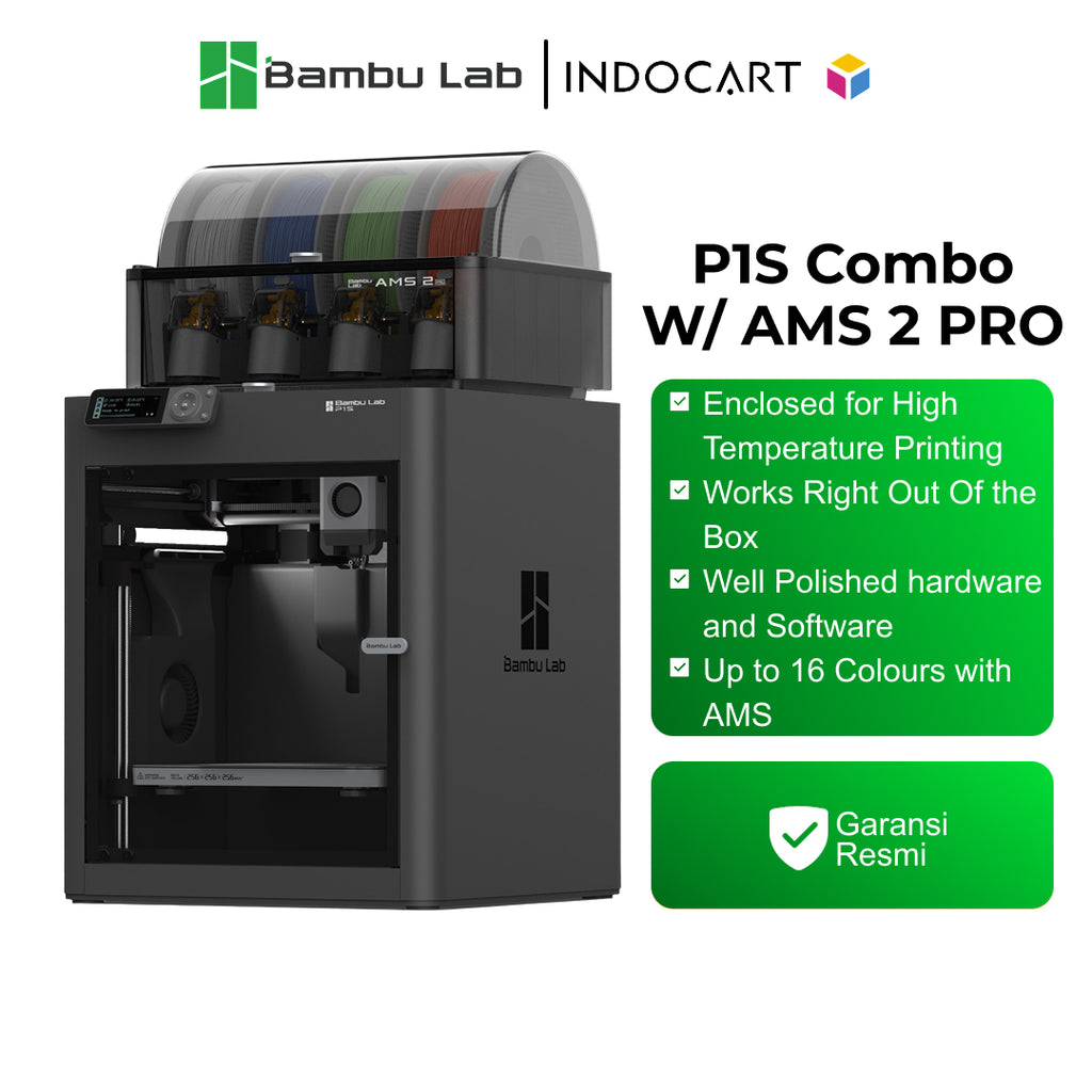 3D Printer BambuLab P1S Combo Upgrade Multi Color Printing with AMS 2 Pro ( 100% NEW. NEVER SELL REFURBISHED UNIT )