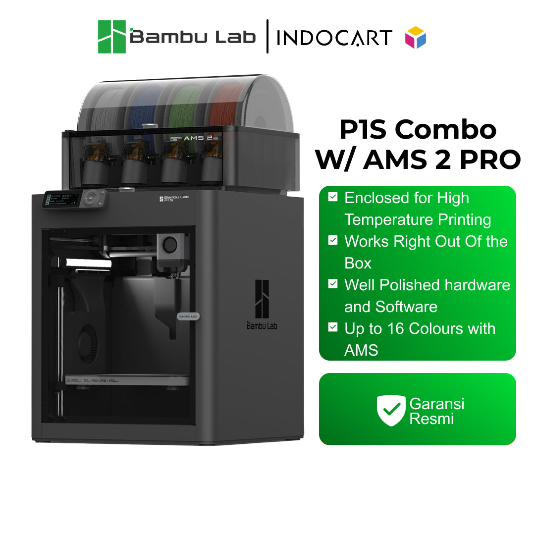 3D Printer BambuLab P1S Combo Upgrade Multi Color Printing with AMS 2 Pro ( 100% NEW. NEVER SELL REFURBISHED UNIT )
