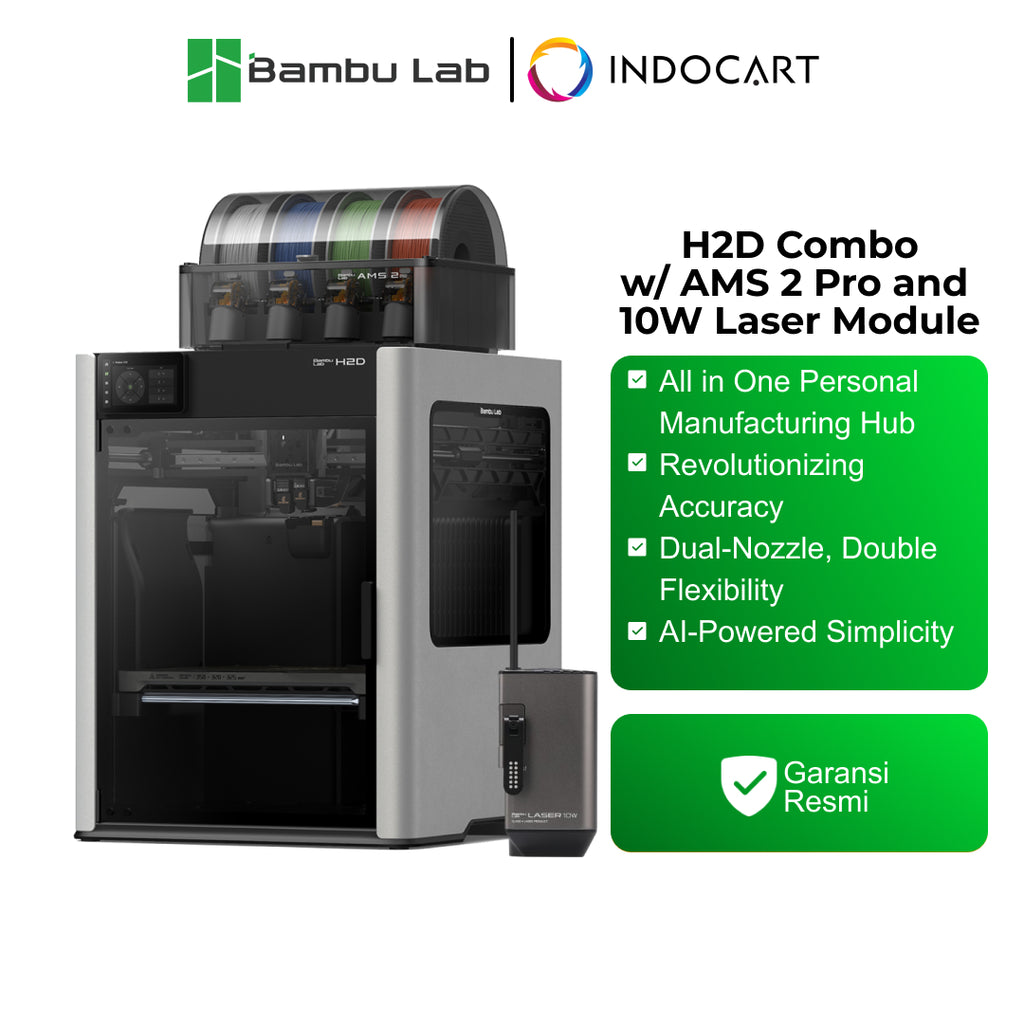3D Printer BambuLab H2D All-In-One Personal Manufacturing Hub 3D Printer with Laser Engraver/Cutting Function