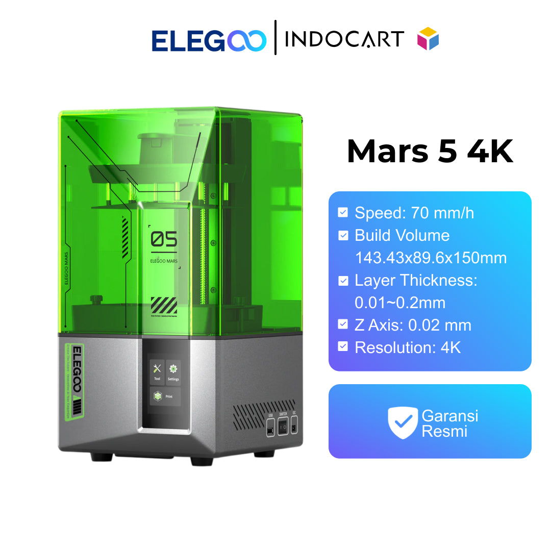 3D Printer Elegoo Mars 5 4K with 6.6inch Mono LCD and Smart Mechanical Sensor