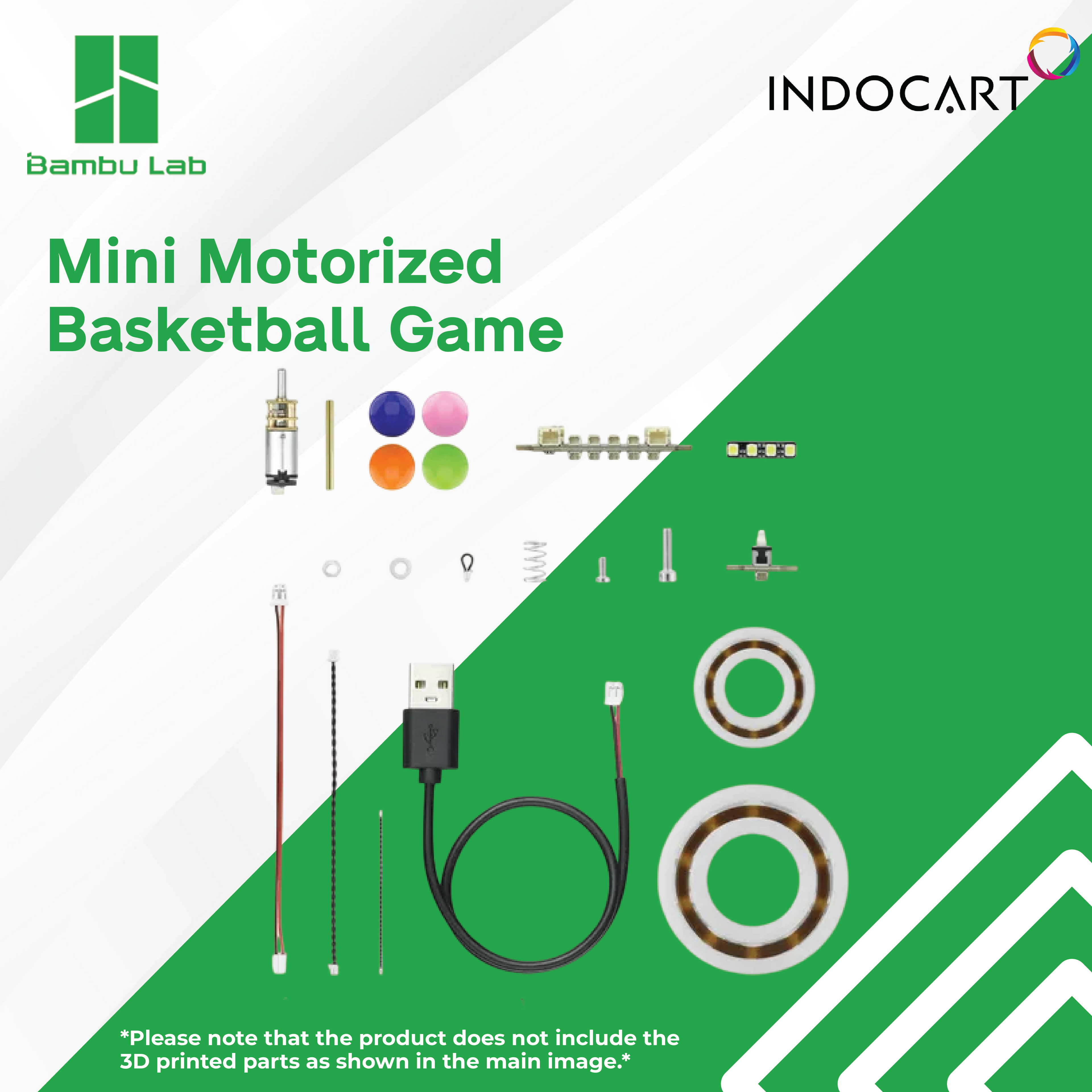 3D Maker's Supply Parts BambuLab Mini Motorized Basketball Game Component Kit