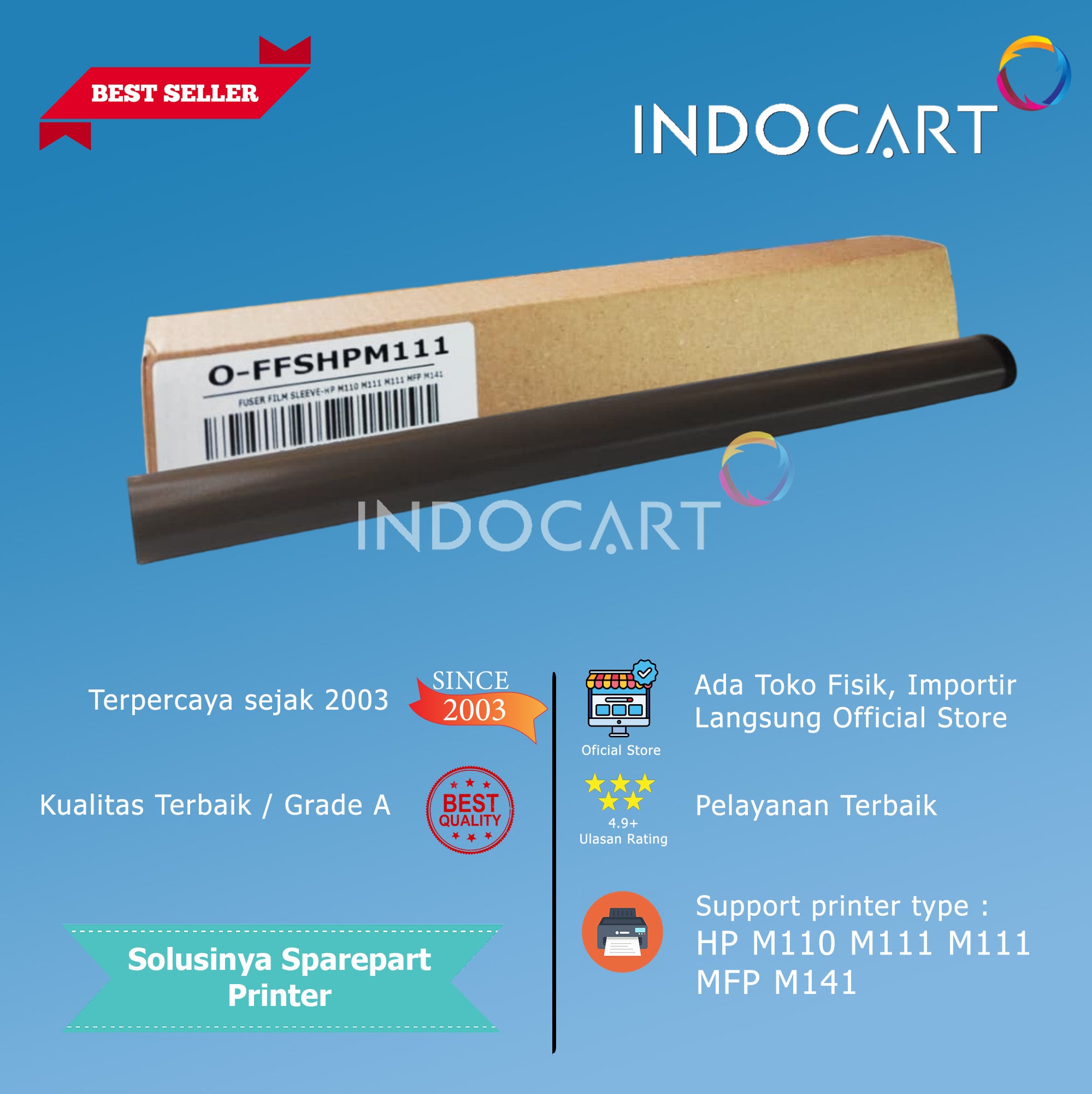 Fuser Film Sleeve-HP LaserJet M110 M111 M111 MFP M141