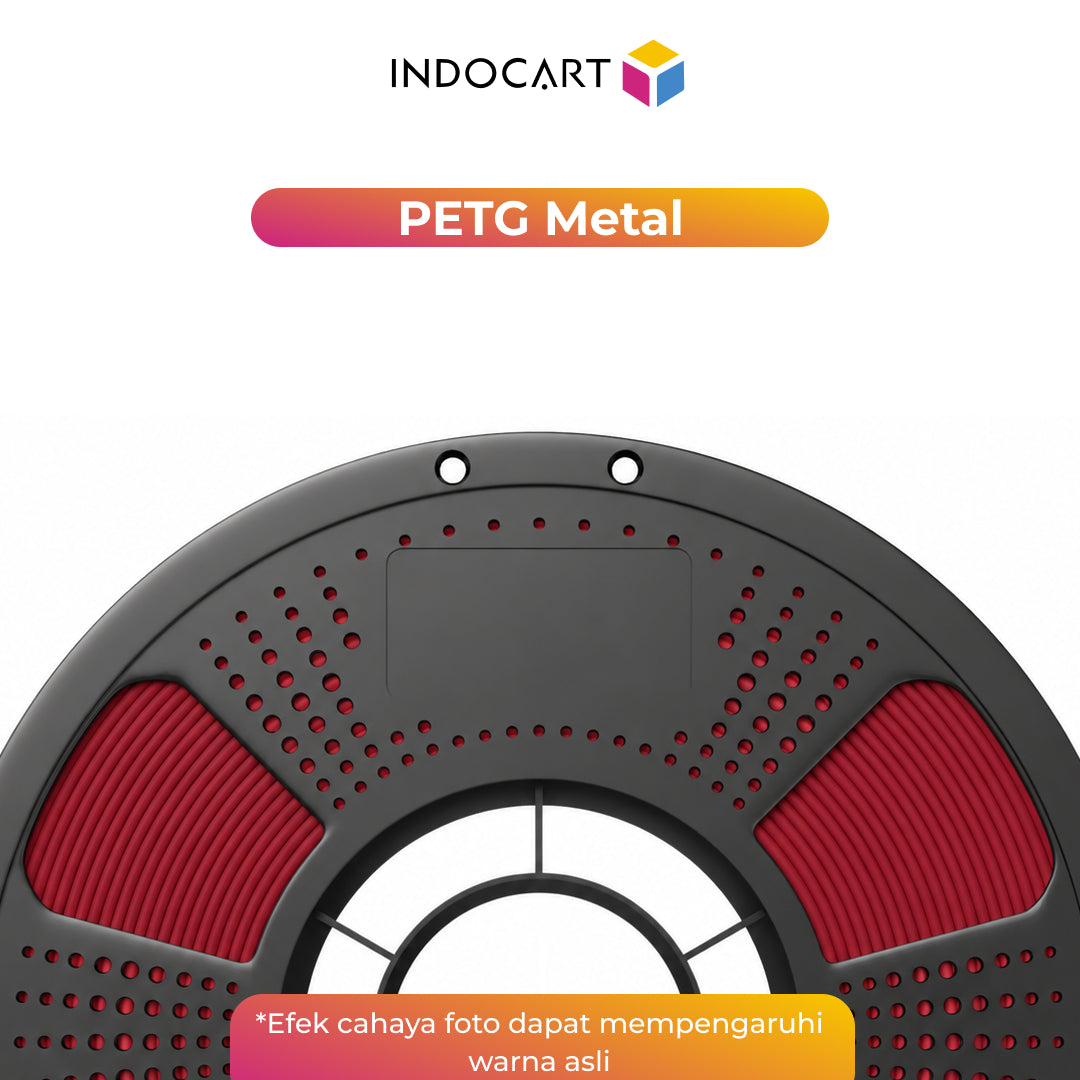 3D Printer Filament IndoCart PETG Metal Look Finished Durable High Impact 1.75mm 1Kg