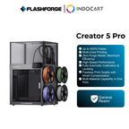 3D Printer Flashforge Creator 5 Pro 4 Toolhead Full Enclosed Multicolor 3D Printer