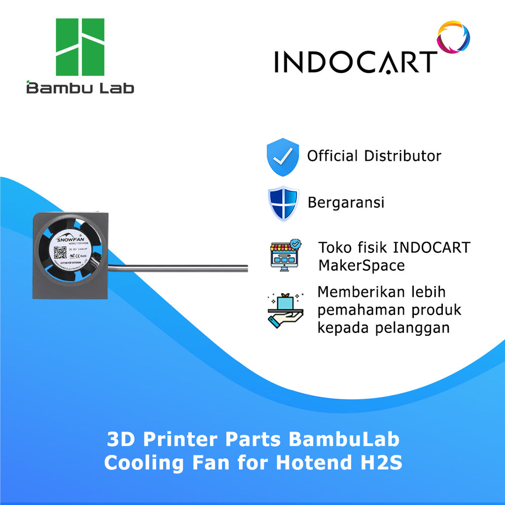 3D Printer Parts BambuLab Cooling Fan Hotend BambuLab H2S