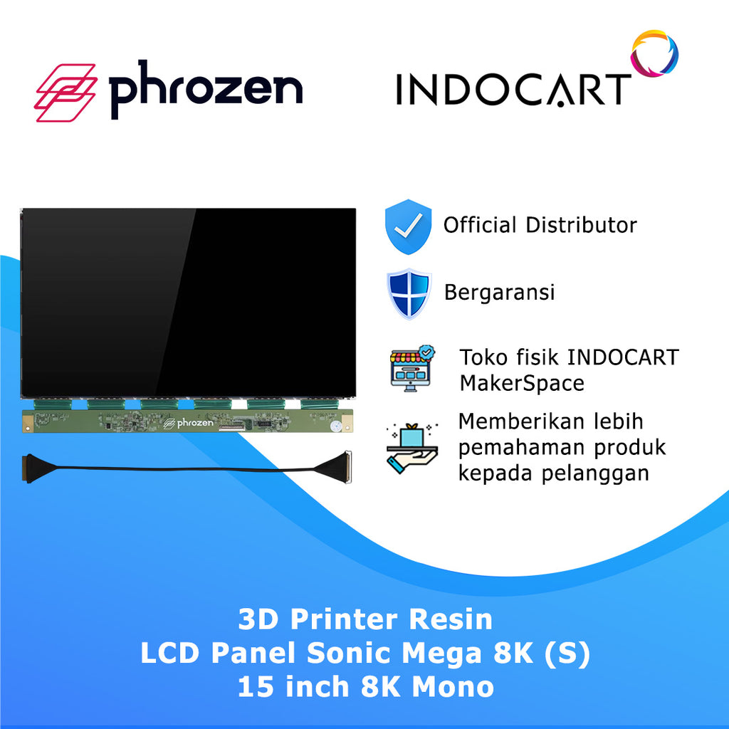 3D Printer Parts LCD Panel 3D Printer Resin Phrozen Sonic Mega 8K 15.8 inch
