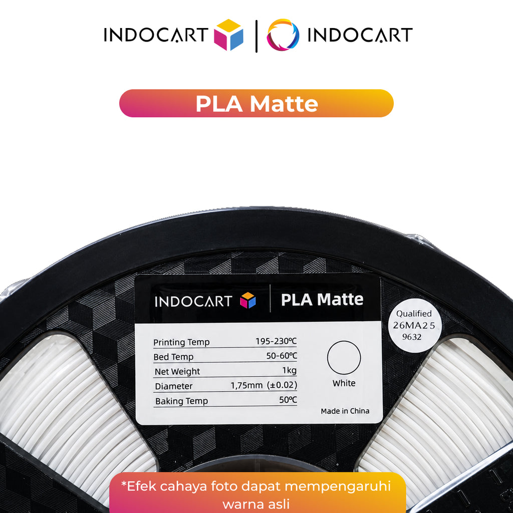 3D Printer Filament IndoCart PLA Matte Textured Color Finish Filament 1.75mm 1Kg