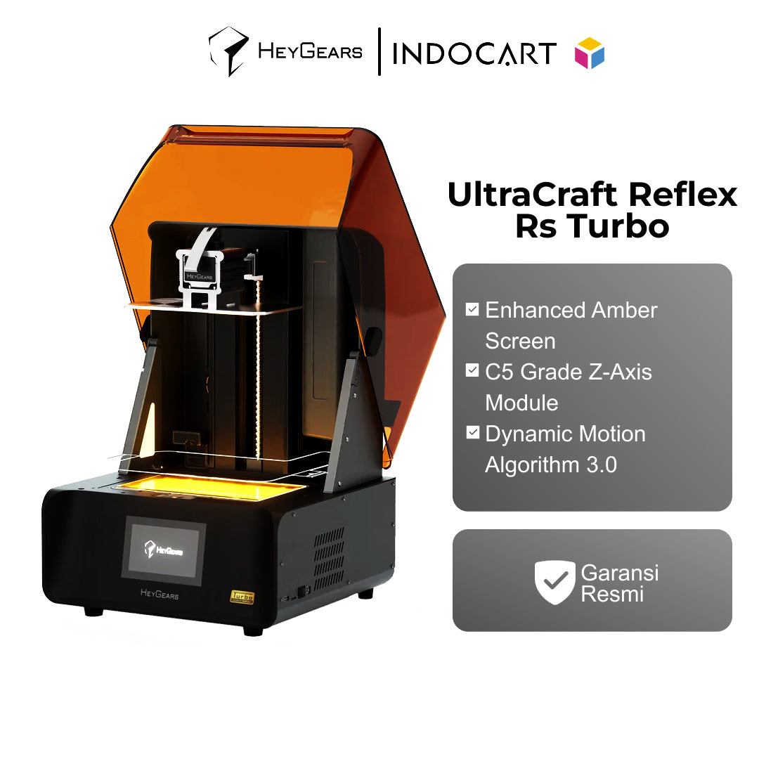 3D Printer HeyGears UltraCraft Reflex RS Turbo 10.3-inch 8K Amber Screen Expertly Sharp Details 3D Printing
