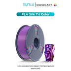 3D Printer Filament SUNLU SILK PLA Tri Color Filament 1.75mm 1Kg