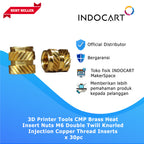 3D Printer Tools CMP Brass Heat Insert Nuts M6 Double Twill Knurled Injection-30Pcs
