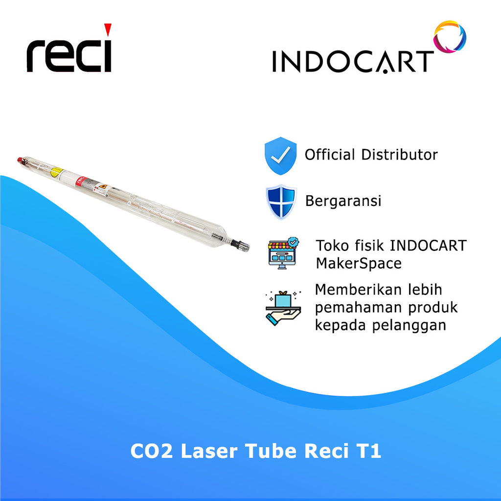 Laser Engraver Cutting Component-Tabung CO2 Laser Tube Reci T1 80W