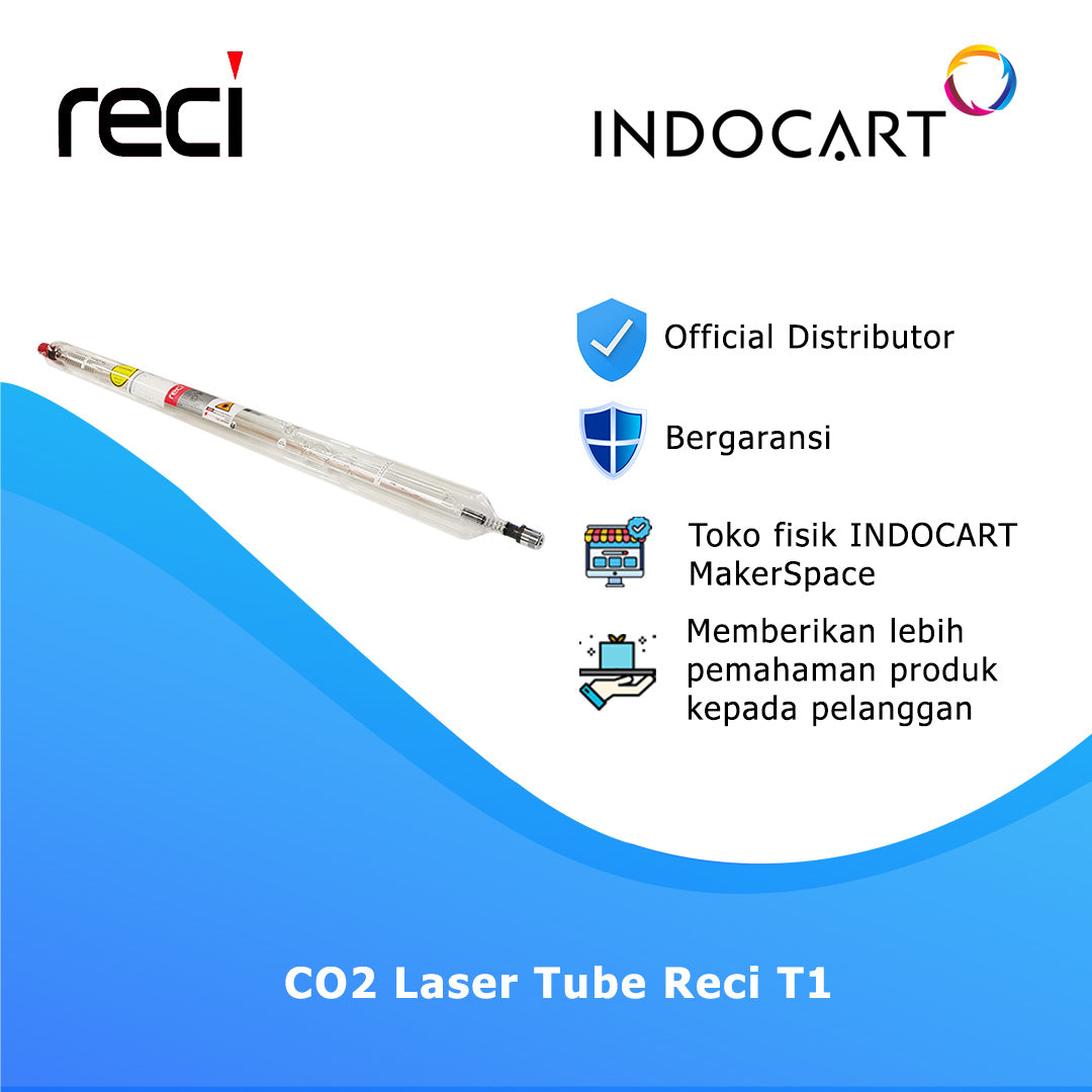 Laser Engraver Cutting Component-Tabung CO2 Laser Tube Reci T1 80W