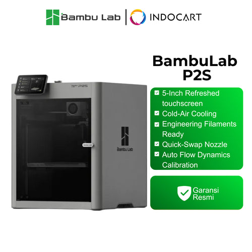 3D Printer BambuLab P2S Upgrade and Reliable Multi Filament 3D Printer with 5-Inch Touch Screen