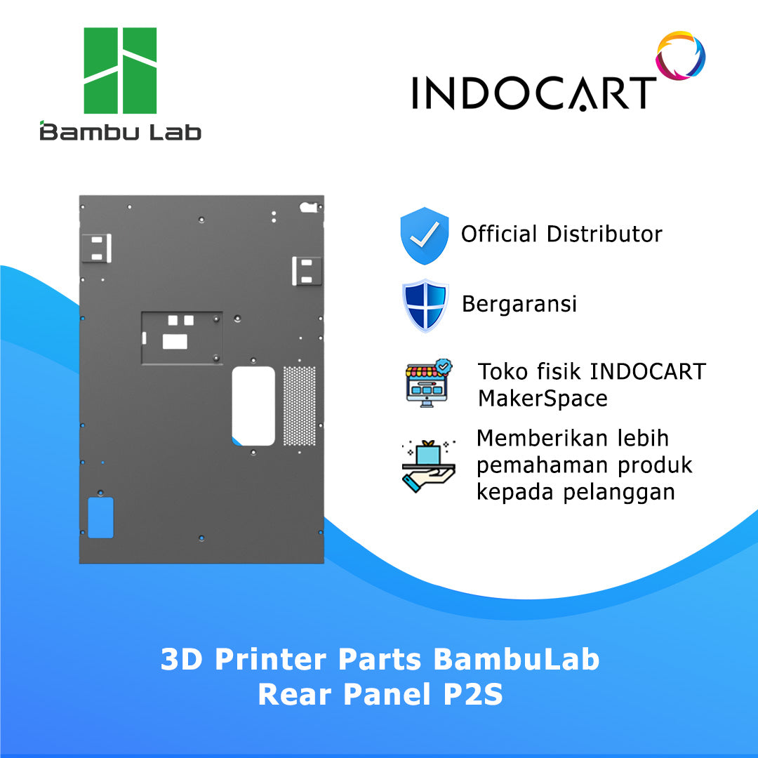 3D Printer Parts BambuLab Rear Panel BambuLab P2S
