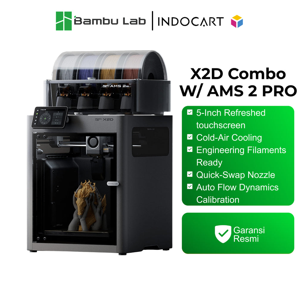 3D Printer BambuLab X2D Dual Nozzle Multi Material Filament with AMS 2 Pro ( 100% NEW. NEVER SELL REFURBISHED UNIT )