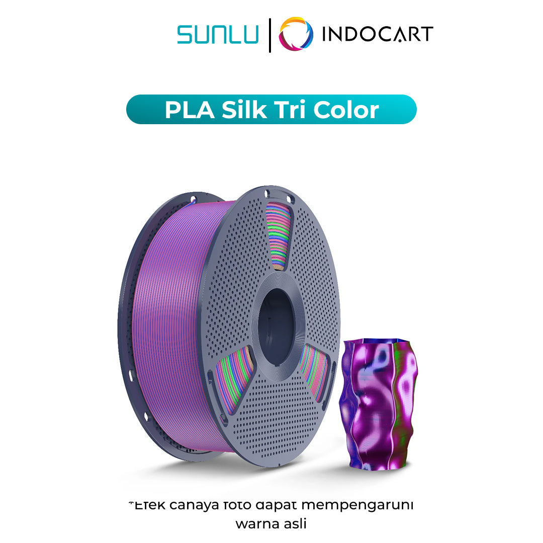 3D Printer Filament SUNLU Silk PLA Plus Tri Color Smooth Texture and 3 Vibrant Colors 1.75mm 1Kg