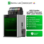 3D Printer BambuLab H2S Combo Large Volume Multi Color Printing with Laser Cutting Engraver Function ( 100% NEW. NEVER SELL REFURBISHED UNIT )