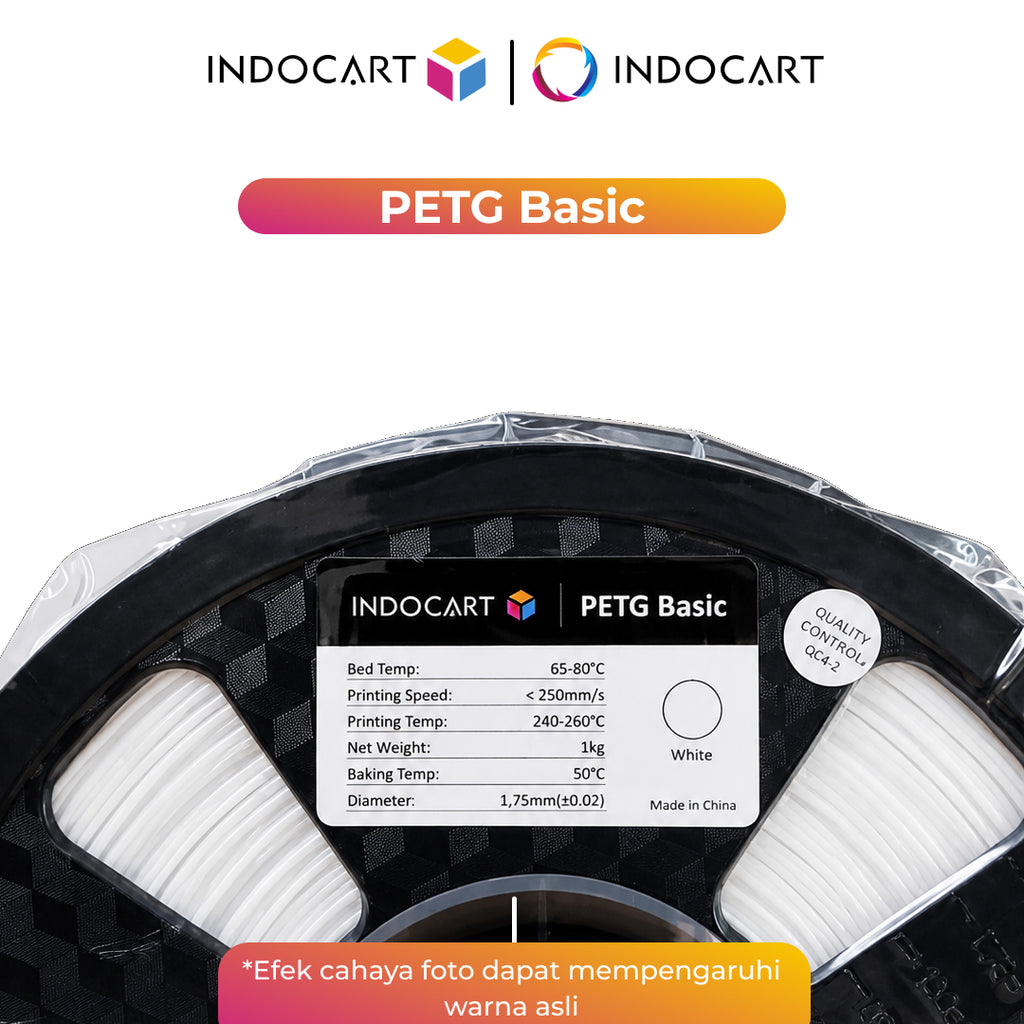 3D Printer Filament IndoCart PETG Basic Durable and High Impact Filament 1.75mm 1Kg