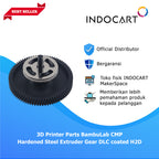 3D Printer Parts CMP Hardened Steel Extruder Gear DLC Coated BambuLab H2D