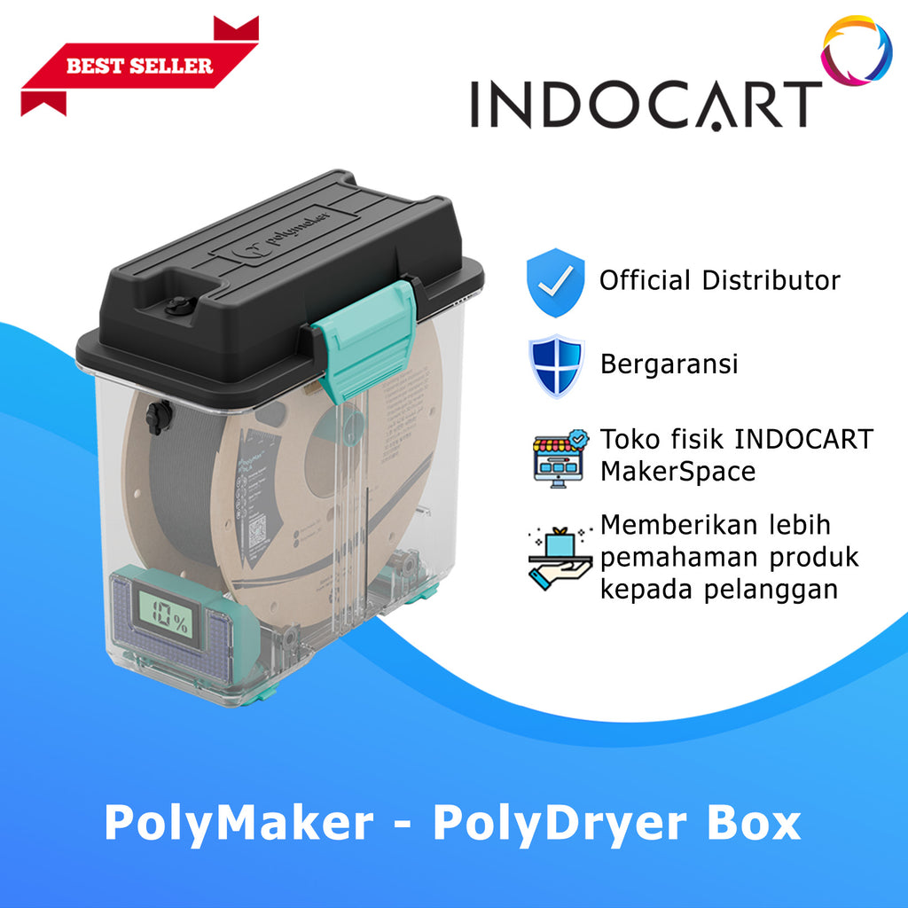3D Printer Filament PolyMaker PolyDryer Box Safe Storage Of Filaments