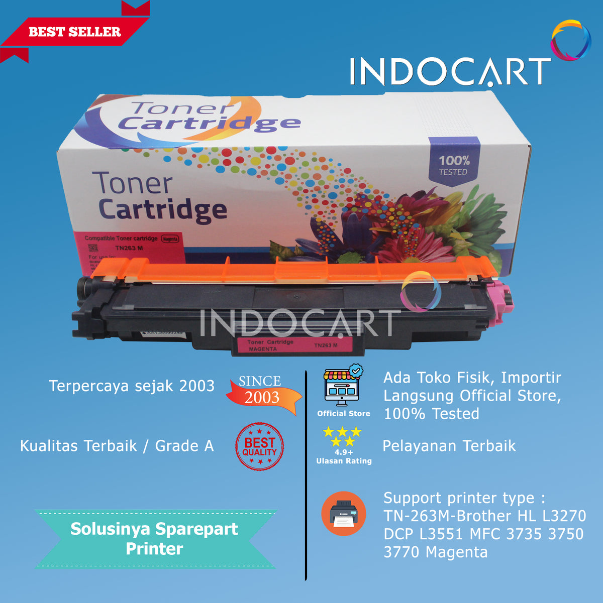 Toner Cartridge Compatible TN-263-HL L3270 DCP L3551 MFC 3735 3750 3770