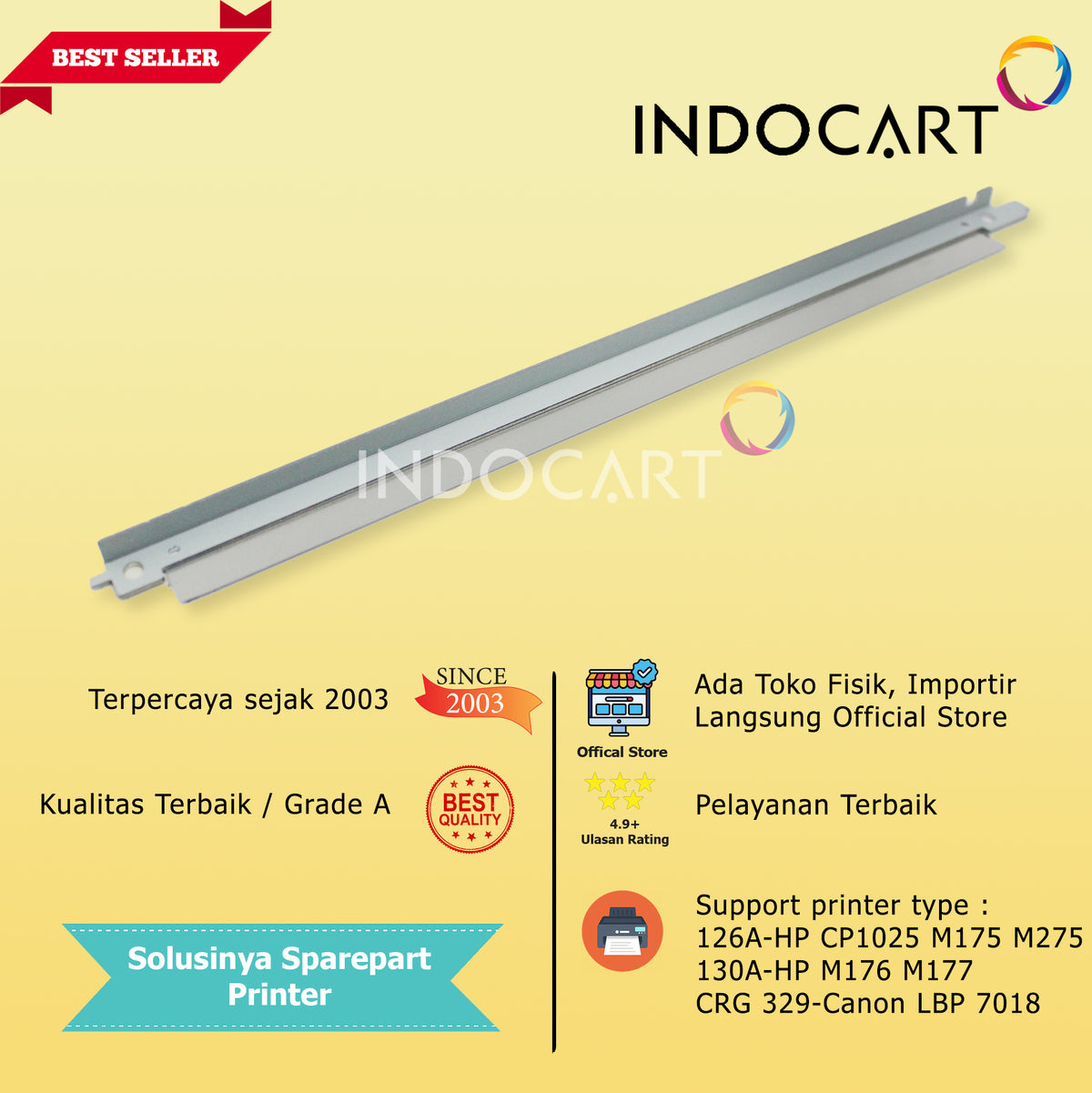 Doctor Blade Kuroki 126A 130A-HP CP1025 M175 M176 M177 M275-CRG 329 Canon LBP 7018