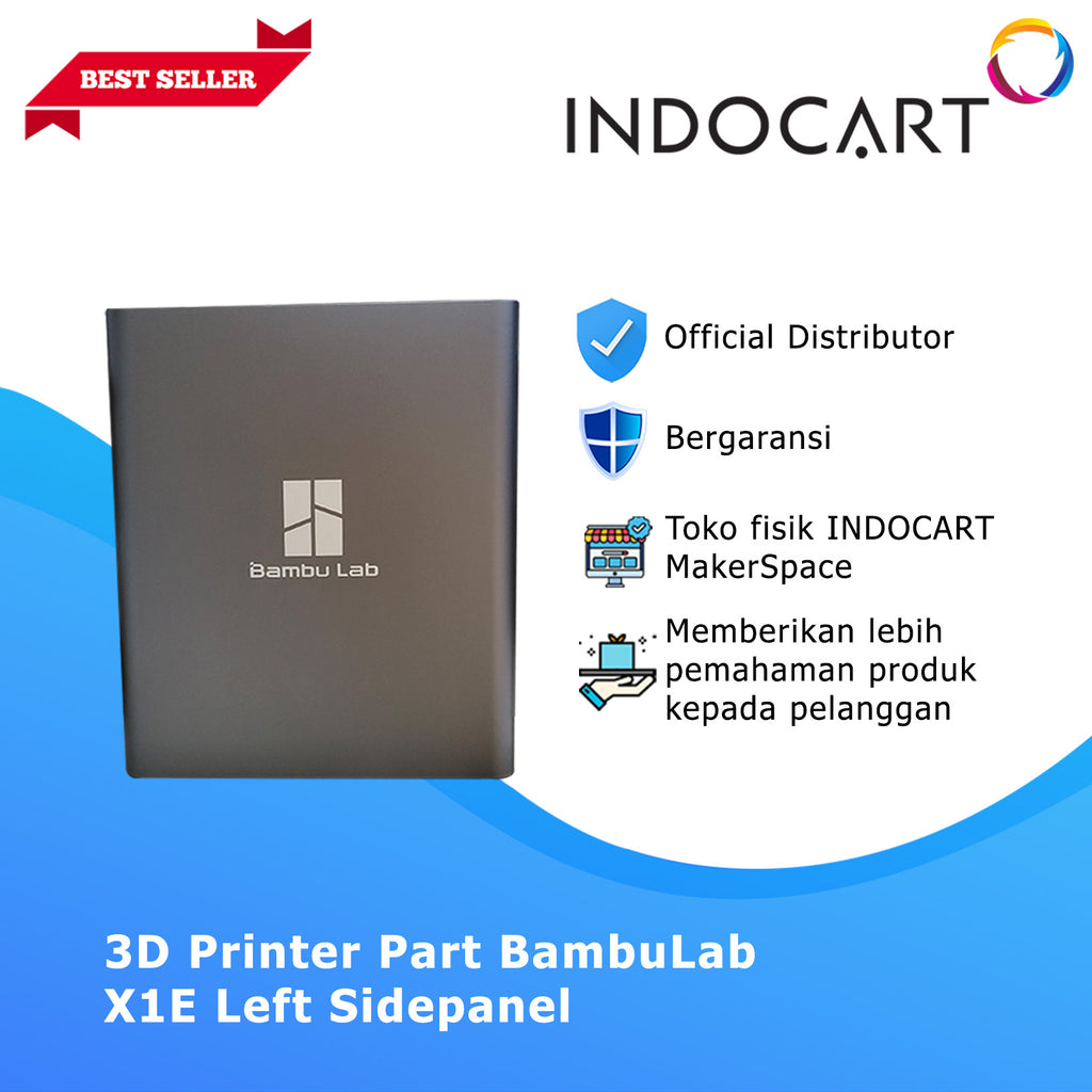 3D Printer Parts BambuLab Left Sidepanel Cover BambuLab X1E