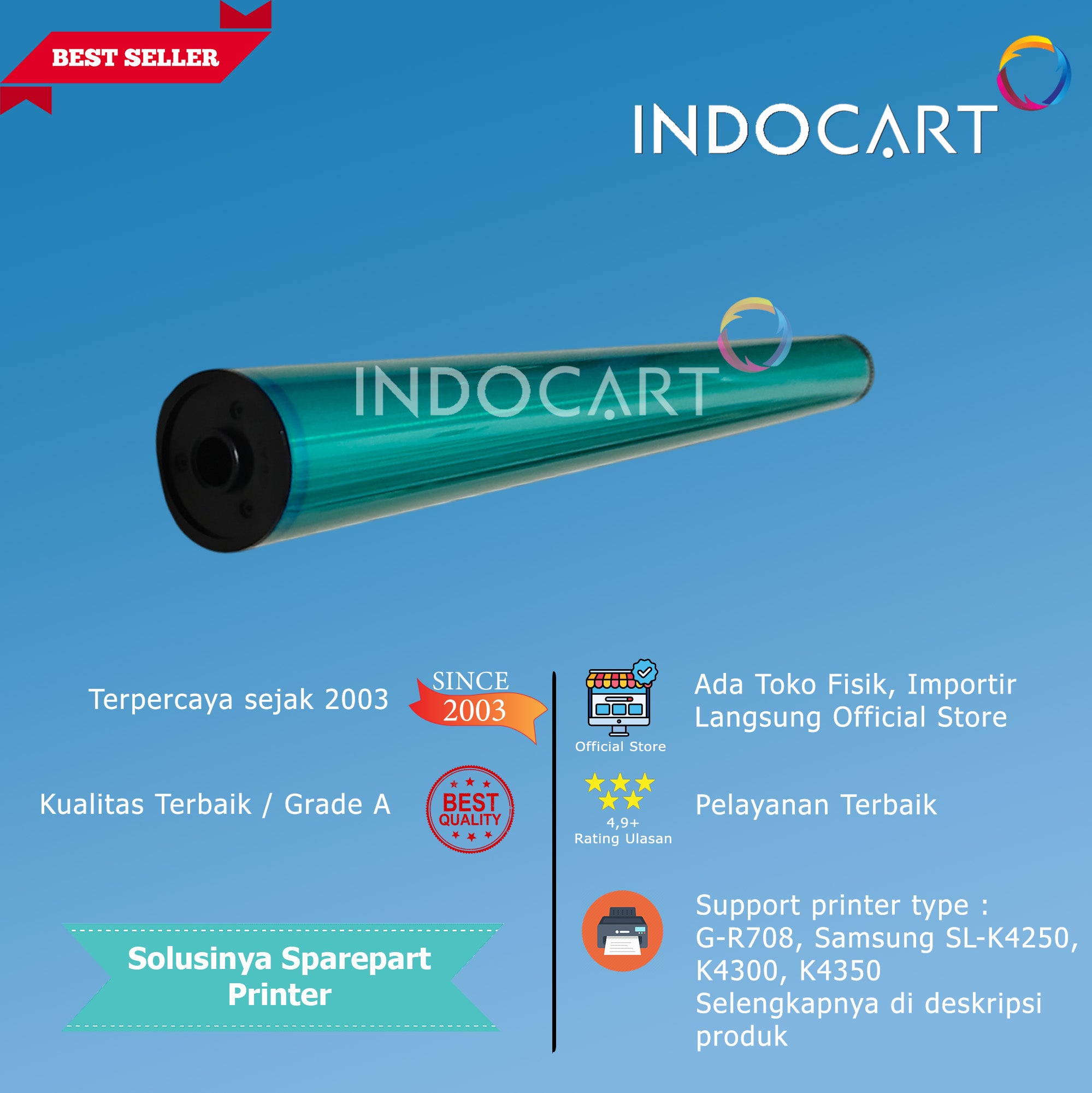 OPC Drum Glossy-MLT-R708 Samsung MultiXpress SL-K4250 K4300 K4350