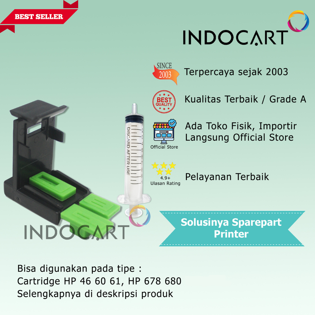 Refill Clip-Tool Kit-Klip Penyedot Tinta Cartridge Canon PG 88 CL 98