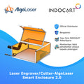 Laser Engraver/Cutter Parts AlgoLaser Smart Enclosure 2.0 with Laser Light Filtering for Eye Protection