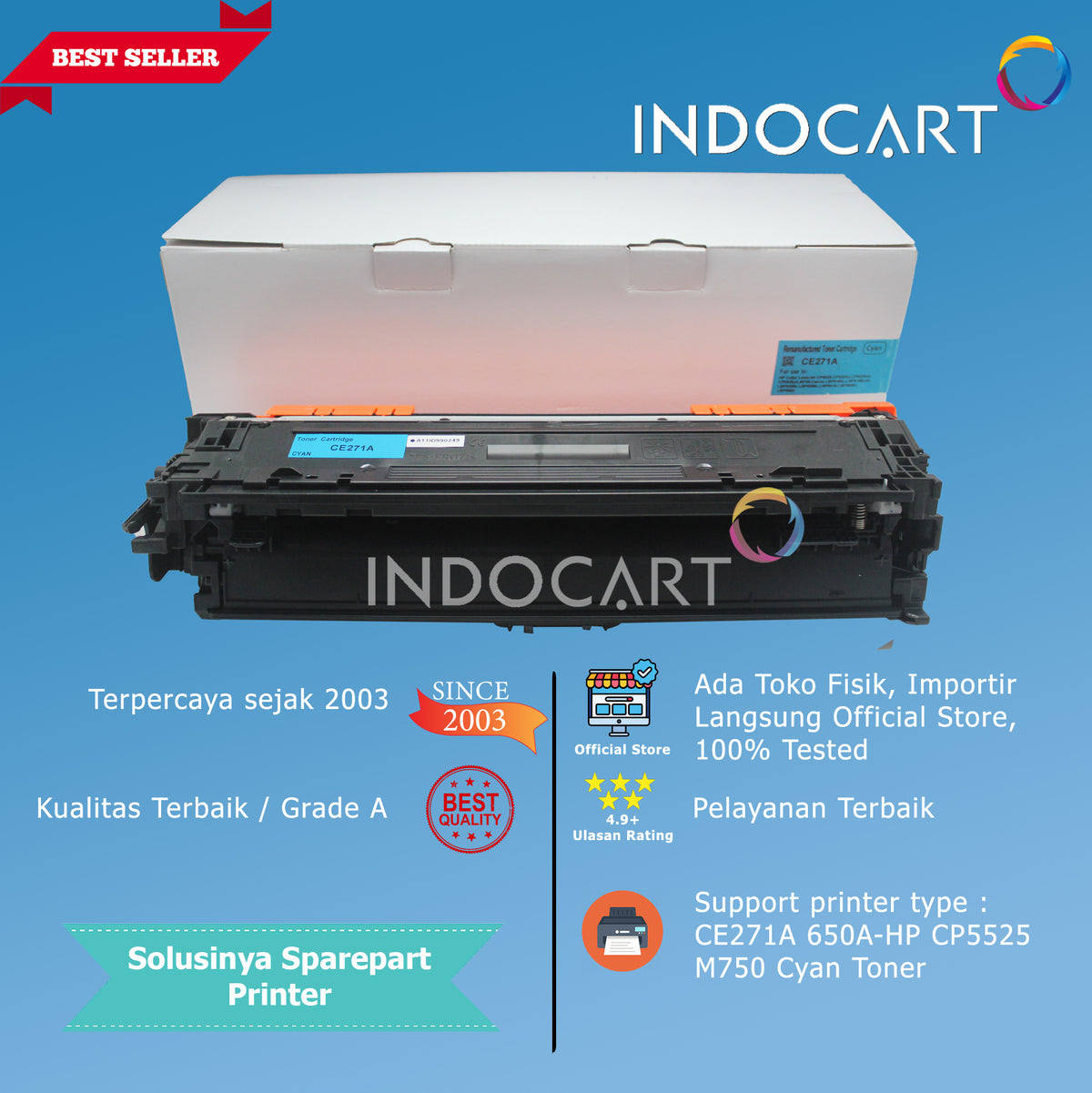 Toner Cartridge Compatible CE270A CE271A CE272A CE273A 650A-HP CLJ CP5525 M750